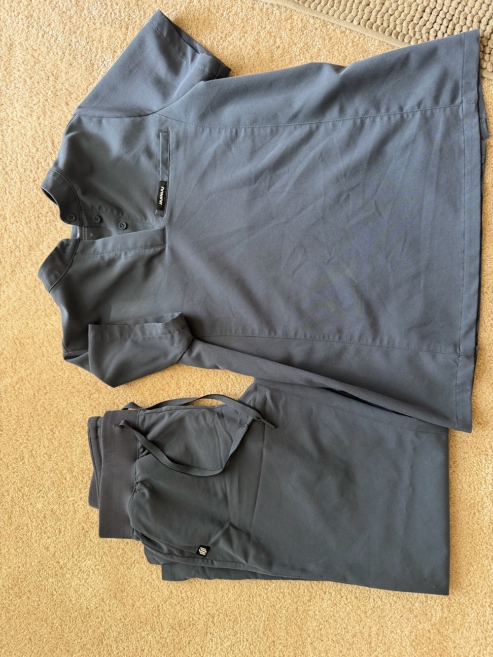 Jaanuu Slate Gray Scrub Set